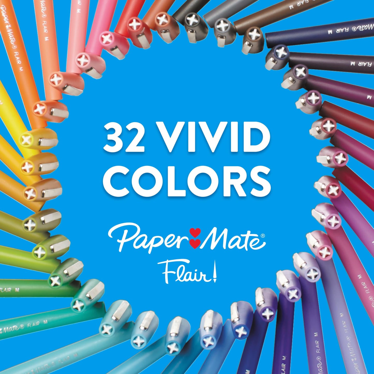 Paper Mate Flair Felt Tip Pens, Medium Point (0.7 mm), Assorted Colours, 24 Count - Available at All In One Marketplace Canada