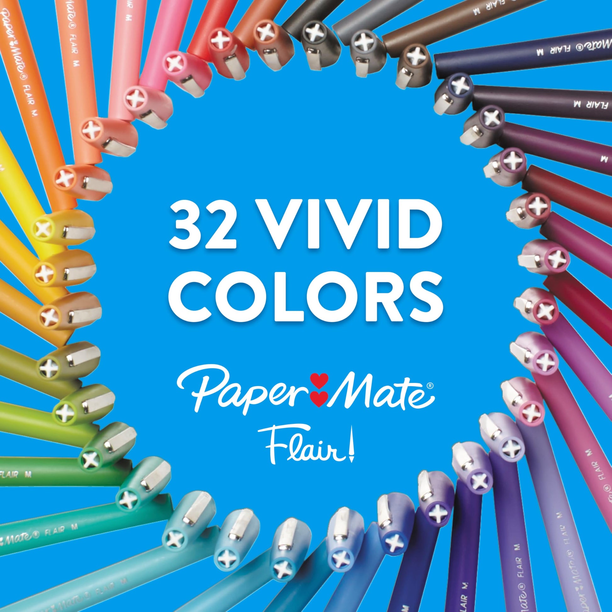 Paper Mate Flair Felt Tip Pens, Medium Point (0.7 mm), Assorted Colours, 24 Count - Available at All In One Marketplace Canada