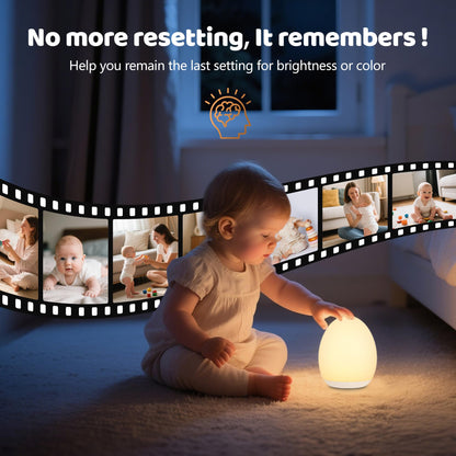 Night Lights for Kids, MediAcous Baby Night Light with 7 Colors Changing & Dimming Function, Rechargeable Kids Night Light with 1 Hour Timer & Touch Control, Up to 100H