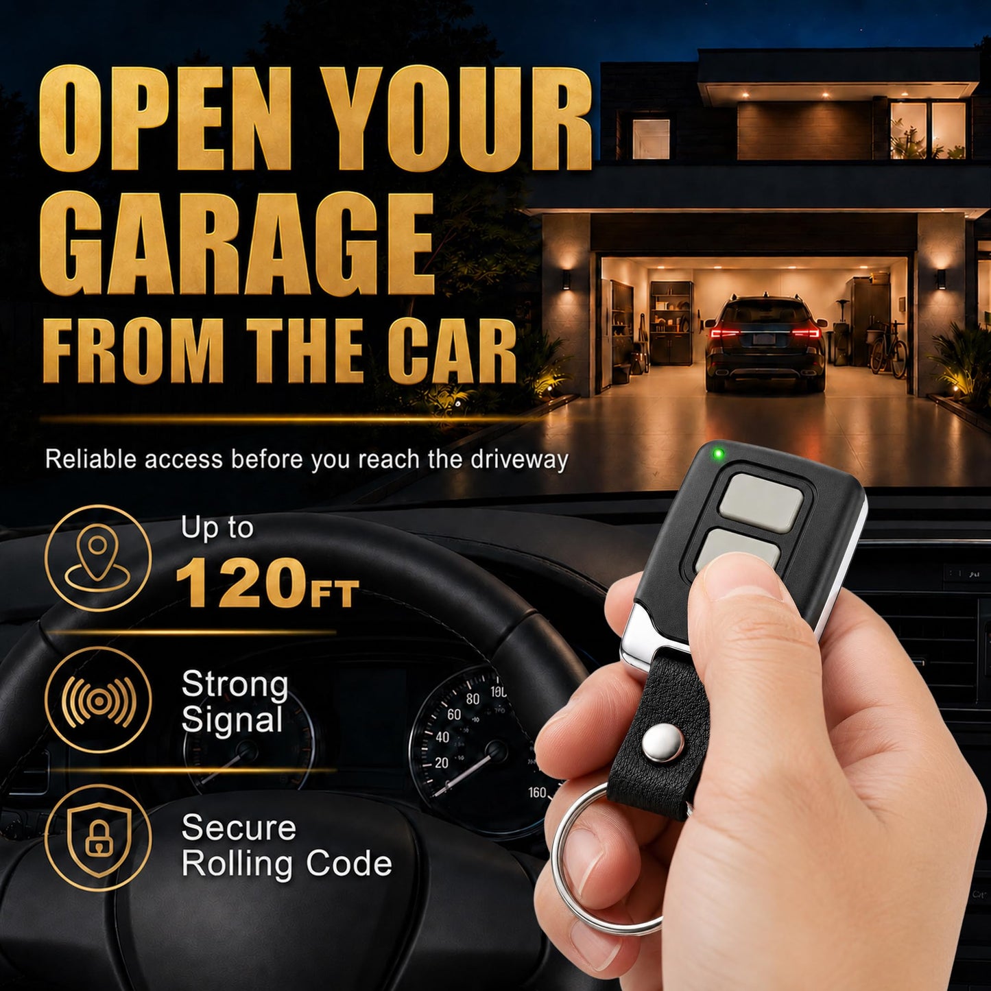2 for Chamberlain LiftMaster Craftsman Garage Door Opener Remote 893LM 893Max 891LM 971LM 973LM 371LM 373LM Universal - Available at All In One Marketplace Canada