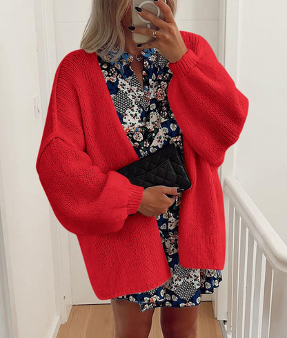 PRETTYGARDEN Womens Open Front Oversized Cardigan Sweaters Red 🍁 All In One Marketplace Canada