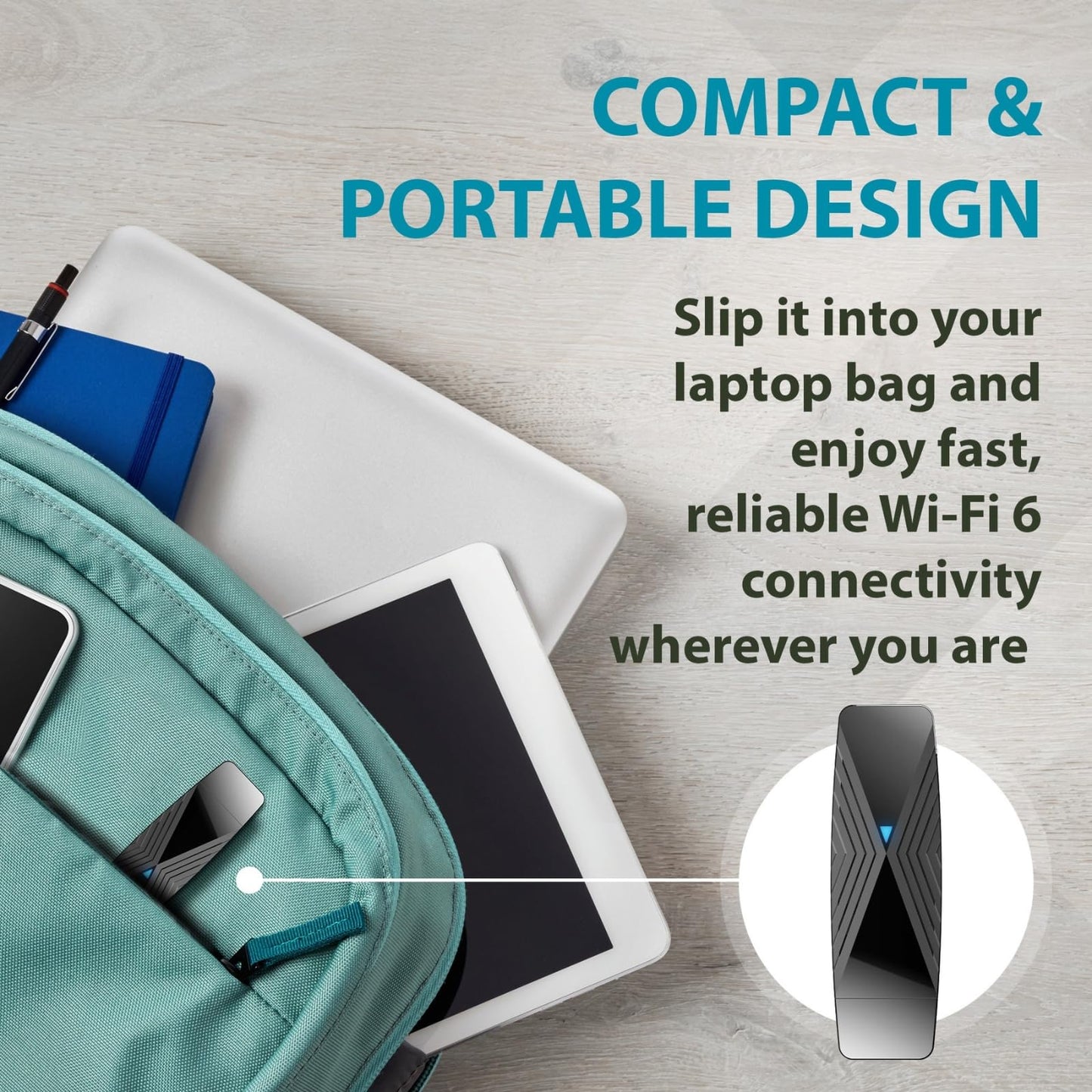 D-Link USB WiFi 6 Adapter AX1800 USB 3.0 Dual Band Long Range MU-MIMO Wireless Internet Network for Desktop PC Laptop Windows (DWA-X1850-B1-CA) D-Link
