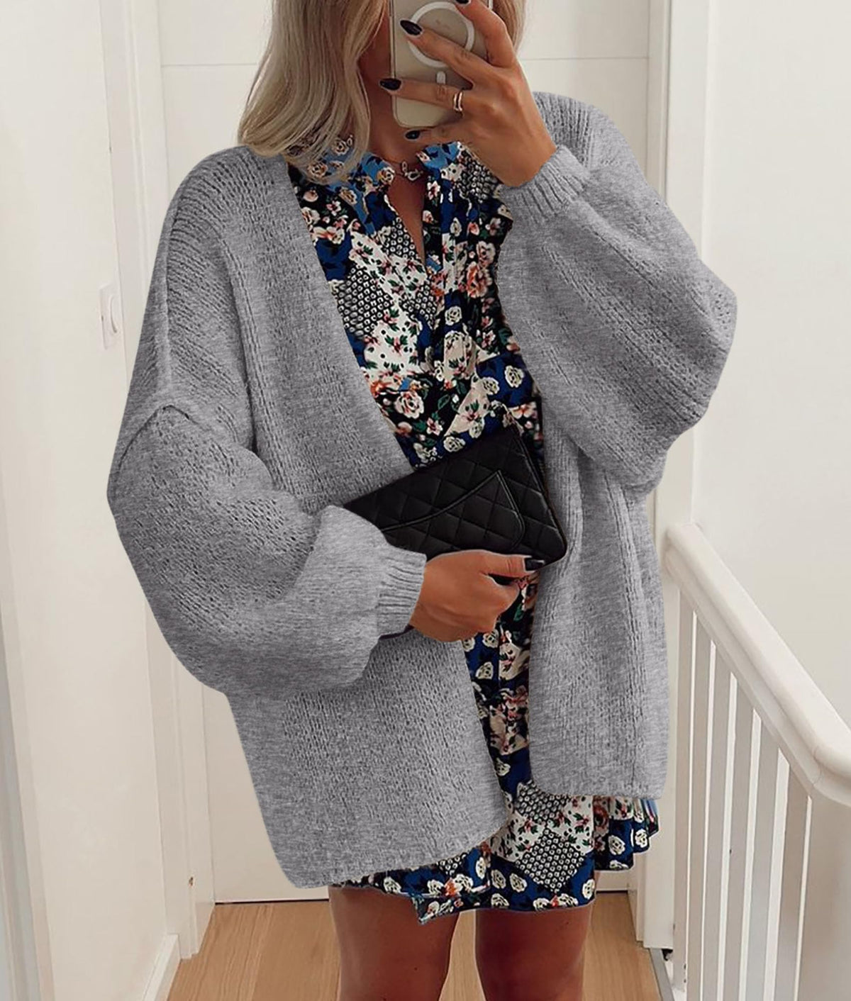PRETTYGARDEN Womens Open Front Oversized Cardigan Sweaters Grey 🍁 All In One Marketplace Canada