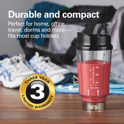 Hamilton Beach Personal Blender for Shakes and Smoothies with 14 Oz Travel Cup and Lid, Black (51101BC)