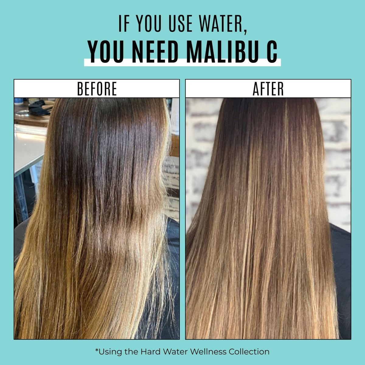 Malibu C Hard Water Hair Clarifying Shampoo - Sulfate Free Chelating Formula for Build Up & Scalp Detox - Removes Minerals, Prevents Discoloration, Restores Shine - Vegan Hair Care Products, 9oz