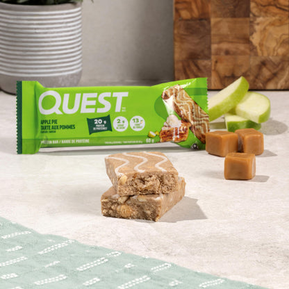 Quest Nutrition Apple Pie Flavored Protein Bar, High Protein, High Fibre, Gluten Free, 12ct 🍁 All In One Marketplace Canada