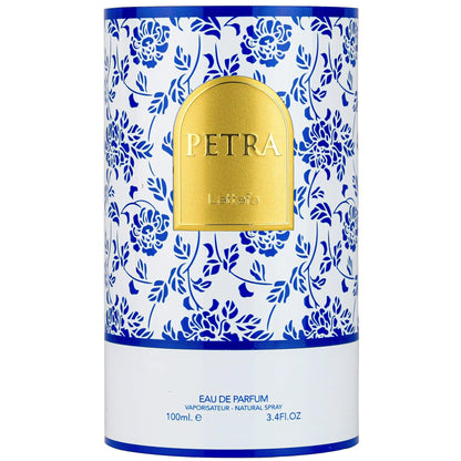 Lattafa Petra - Fruity, Gourmand, Floral, Musky - Eau de Parfum for Unisex, 3.4 Ounce / 100 ml
