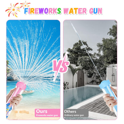 6Packs Creativity Fireworks Water Gun, Sprays Water Like Fireworks, Squirt Gun for Kids, Bulk Samll Water Blaster Summer Pool, Backyard, Birthday Party Outdoor Game Toys