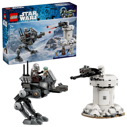 LEGO Star Wars AT-RT Attack - Building Toy for Boys & Girls, Ages 7+ - with The Mandalorian & Grogu Minifigures - Playset for Kids - Gift for Birthdays - 75444 LEGO