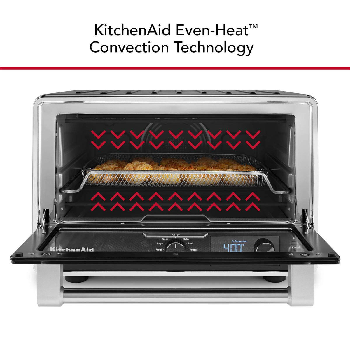 KitchenAid Digital Air Fryer Countertop Oven, KCO124BM, Black Matte