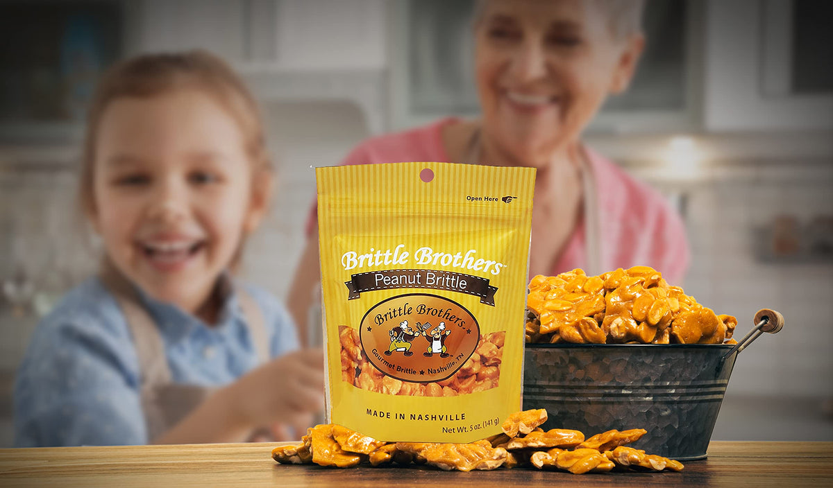 Brittle Brothers Peanut Brittle - 5 oz Gift Bag - Gourmet Candy 🍁 All In One Marketplace Canada