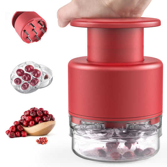 Cherry Pitter - Makmzoon Multi Cherries Corer Stainless Steel Pitter Tool Making Cherry Jam - 7 Cherries