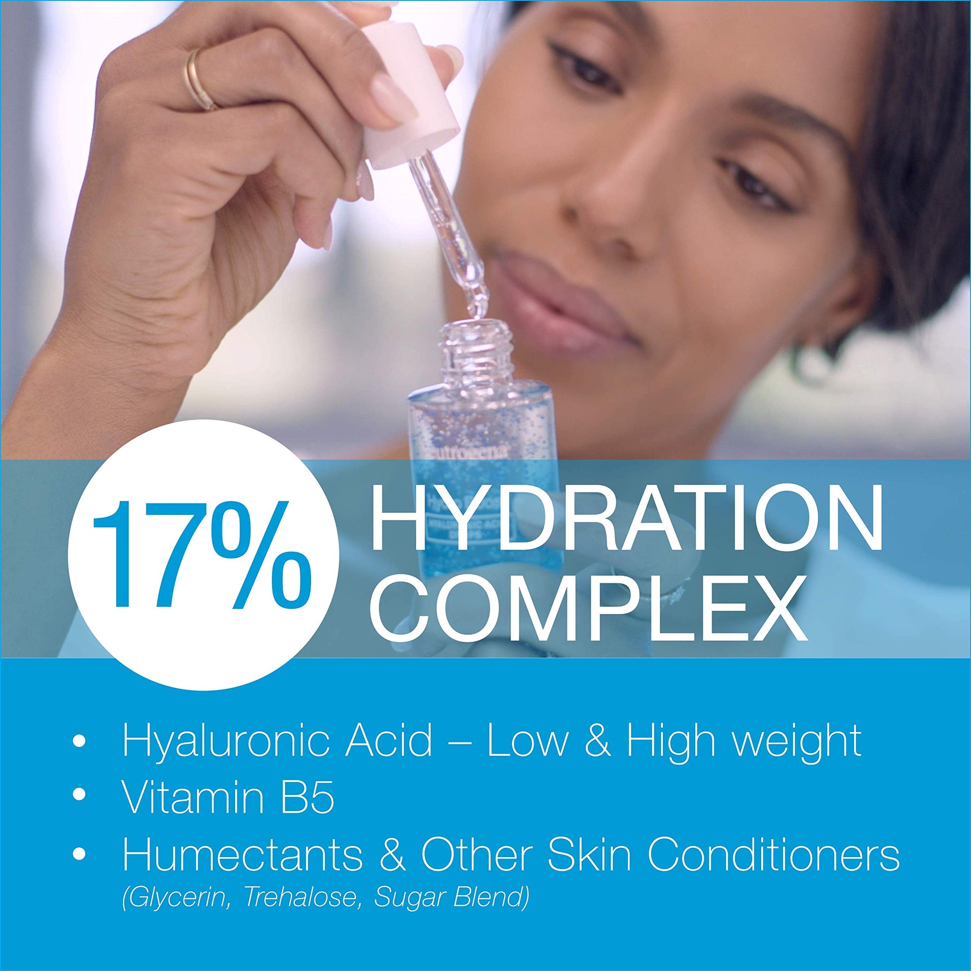 Neutrogena Moisturizer Neutrogena Hydro Boost Hyaluronic Acid Face Serum with Vitamin B5, Glycerin for Moisturized Skin, 29 Milliliters