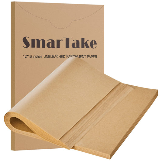 SMARTAKE 200 Pcs Parchment Paper Baking Sheets, 12x16 Inches, Non-Stick 🍁 All In One Marketplace Canada