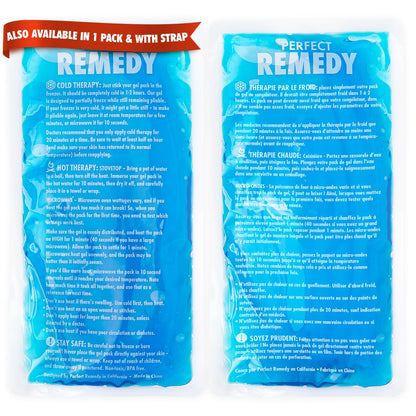 2 Pack Gel Ice Packs for Injuries, Reusable Gel Ice Packs for Muscle Pain, Cold & Hot Pack, Ice Pack for Knee & Back/Neck Ice Pack, Hot Water Bottles Alternative(Blue, Regular) - Available at All In One Marketplace Canada