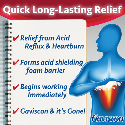 Gaviscon Extra Strength Tablets - 60 Count - Chewable Foaming Antacid Tablets for Day and Night Heartburn Relief, Acid Reflux and GERD relief, Butterscotch - Free of Aluminum, Lactose and Gluten 🍁 All In One Marketplace Canada