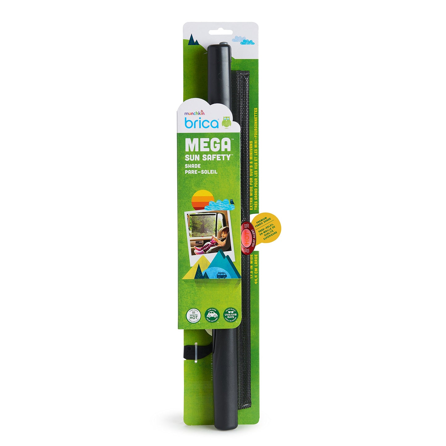 Munchkin Brica Mega White Hot Roller Shade Black Brica