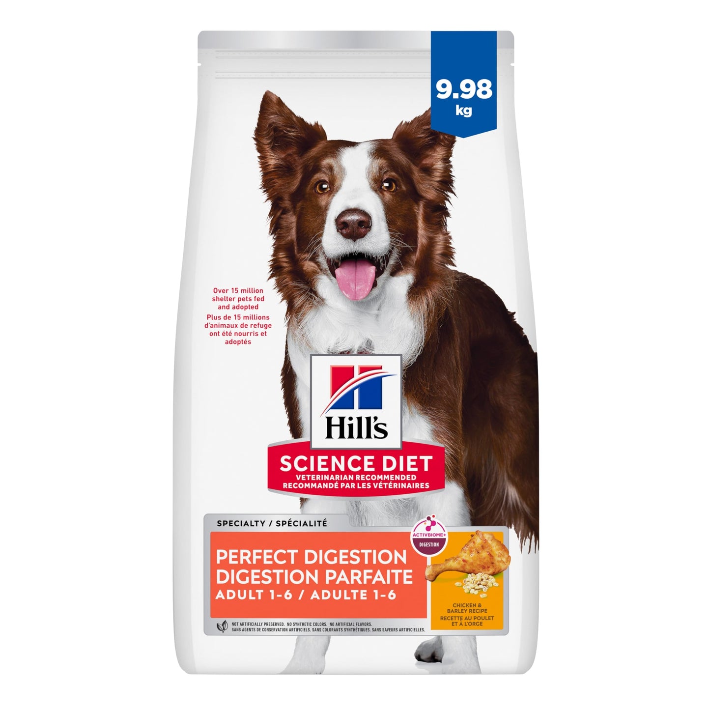 Hill's Science Diet Adult Perfect Digestion Chicken, Brown Rice & Whole Oats Recipe Dry Dog Food 10.0 kg Bag 🍁 All In One Marketplace Canada