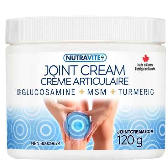 Cooling Arthritis Pain Relief Cream – Non-Greasy & Fast Absorbing Joint Cream with Glucosamine, MSM, Turmeric, Camphor & Menthol. For Joints, Muscles, Hands, Knees, Neck & Back. Made in Canada. - Available at All In One Marketplace Canada