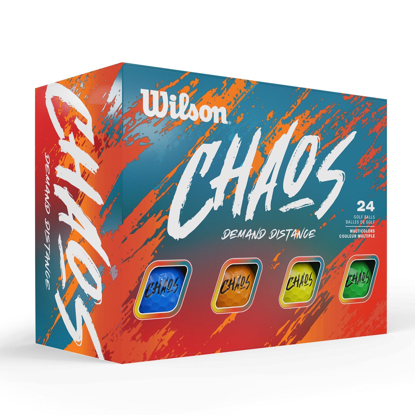 Wilson 2024 Chaos Golf Balls - 24 Balls, Multicolors 🍁 All In One Marketplace Canada