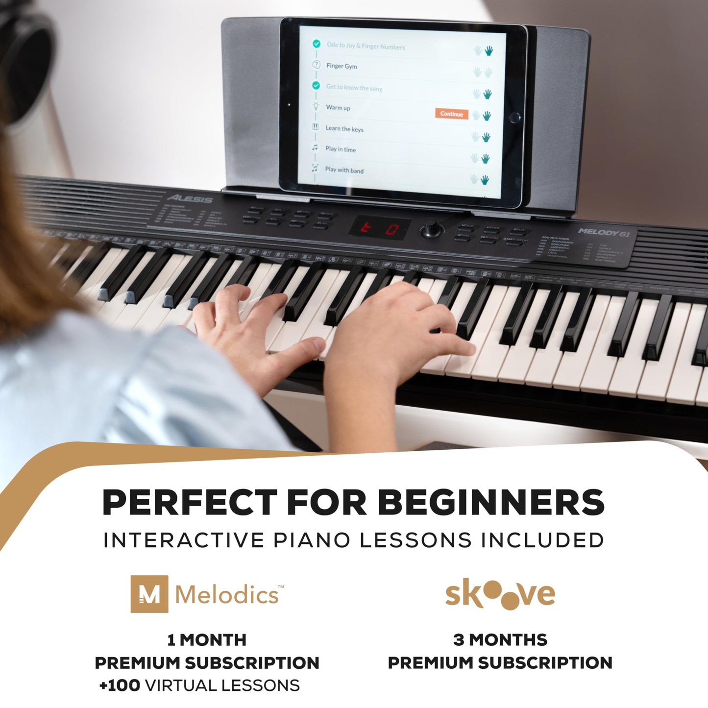Alesis Melody 61 MK4 61-Key Piano Keyboard Bundle