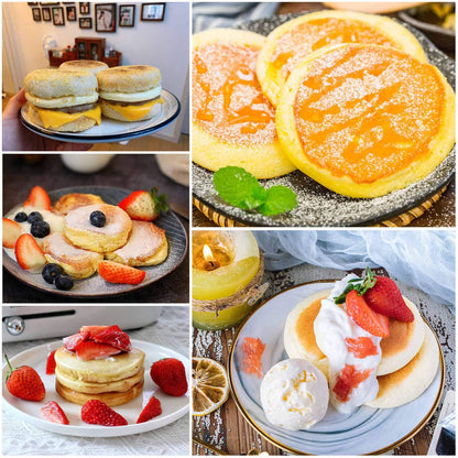FANGSUN 4 Inch English Muffin Rings, Stainless Steel Crumpet Rings, Tart Rings for Baking, Double Rolled Nonstick Round Cake Ring, Metal Pastry Ring Mold for Dessert Food Making Tool 🍁 All In One Marketplace Canada