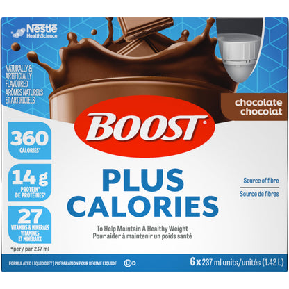 BOOST PLUS Chocolate Complete Nutrition Drink – 24 Pack (6.2 kg)