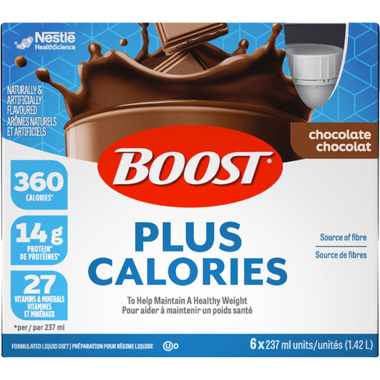 BOOST PLUS Chocolate Complete Nutrition Drink – 24 Pack (6.2 kg)