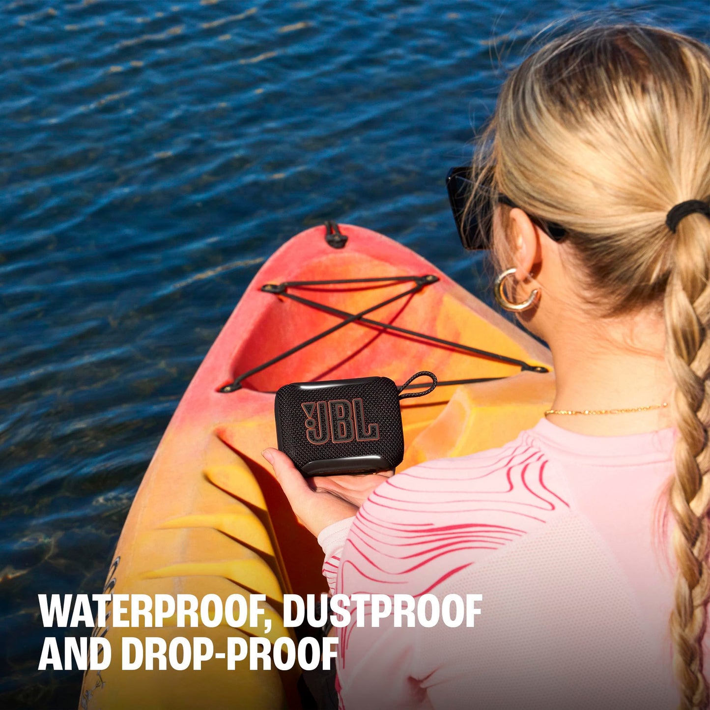 JBL Go 5 - Ultra-Portable Waterproof & Drop-Proof Speaker with JBL Legendary Sound & Ambient Edge Lighting, AirTouch Instant Stereo Pairing or Link Multiple Compatible Speakers via Auracast™ (Squad) 🍁 All In One Marketplace Canada