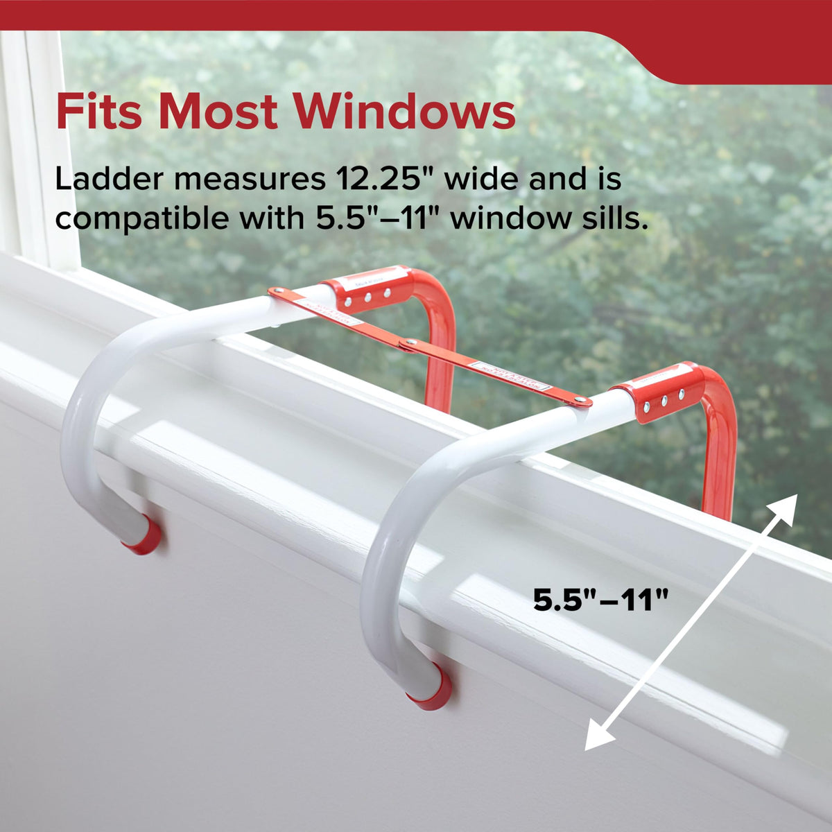 Kidde 468193 Kl-2S Two-Story Fire Escape Ladder with Anti-Slip Rungs, 13-Foot