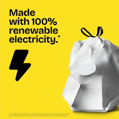 Glad Tall Kitchen Drawstring Trash Bags - OdorShield 13 Gallon Grey Trash Bag, Febreze Fresh Clean - 80 Count 🍁 All In One Marketplace Canada Glad