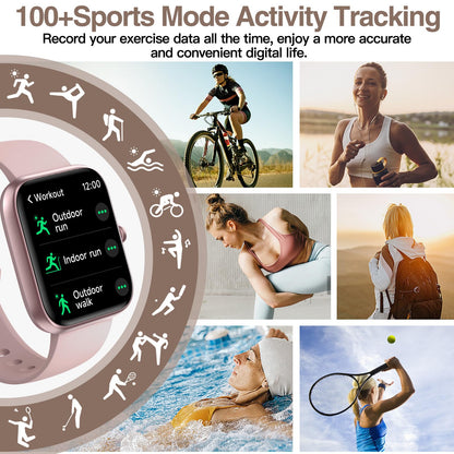 Smart Watch for Men Women with Bluetooth Call,Alexa Built-in Smartwatch,1.83"DIY Dial Fitness Watch with Sleep Heart Rate SpO2 Monitor,100+ Sport Mode,IP68 Waterproof Watch Compatible with Android iOS - Available at All In One Marketplace Canada