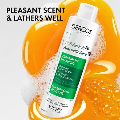 Vichy Dercos Dandruff Shampoo with Salicylic Acid & Selenium Sulfide for Oily, Greasy Hair & Scalp. Suitable for All Hair Types, Men & Women. Dermatologist Recommended - Available at All In One Marketplace Canada