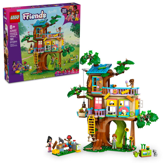 LEGO Friends Friendship Tree House Hangout - Building Toy Playset for Kids, Girls and Boys, Ages 8+ - Pretend Play Gift Idea for Birthdays - with 4 Minidolls and 2 Animal Figures - 42652 🍁 All In One Marketplace Canada LEGO
