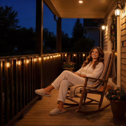 RTTY Outdoor String Lights Patio Light for Outside Waterproof G40 Shatterproof LED Bulbs, Dimmable Hanging Connectable Globe Lighting for Bistro, Backyard, Cafe, Porch, 2700K, 50 FT 26pcs