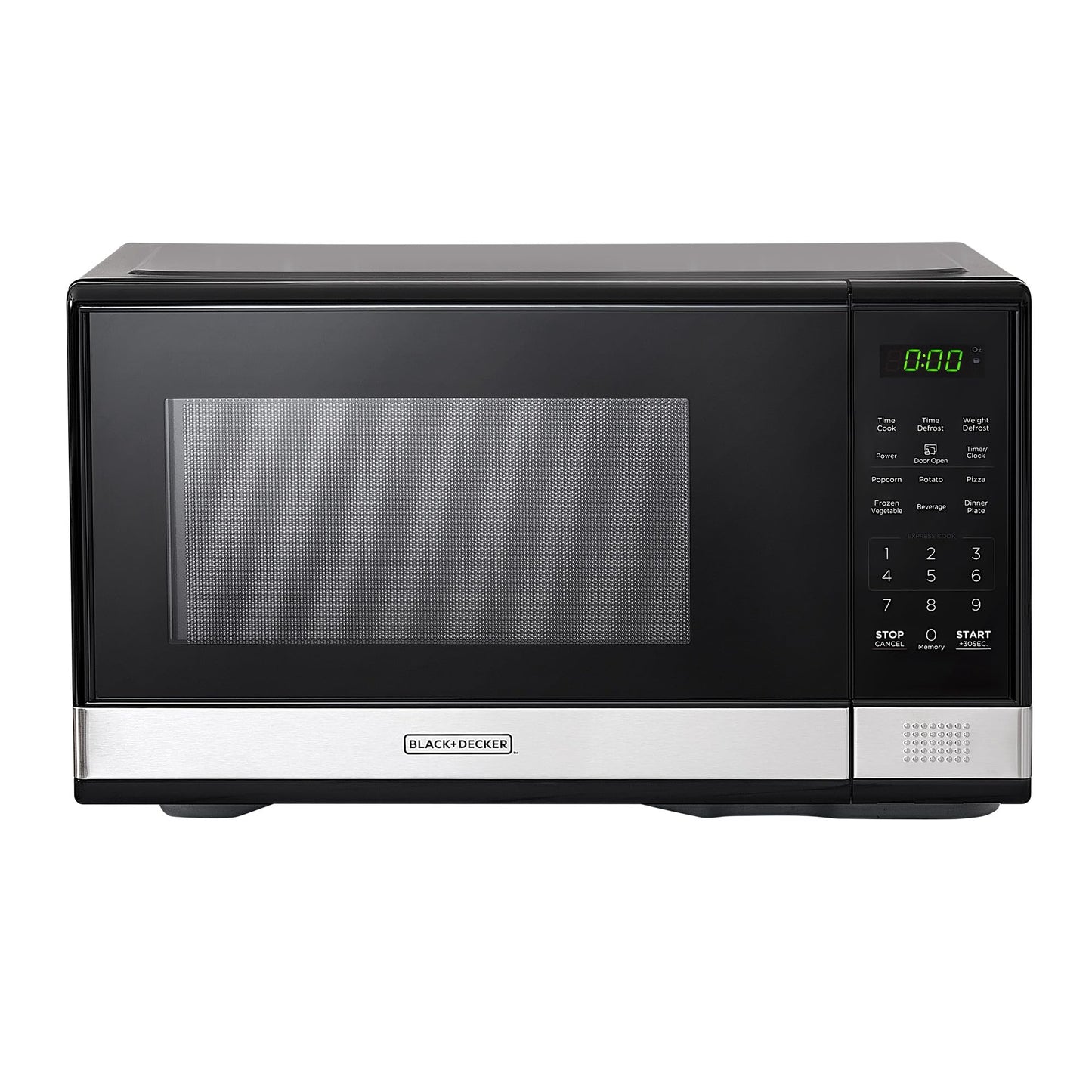 BLACK+DECKER Microwave Oven, 1.1 Cu.ft 900W Digital Stainless Steel BLACK+DECKER