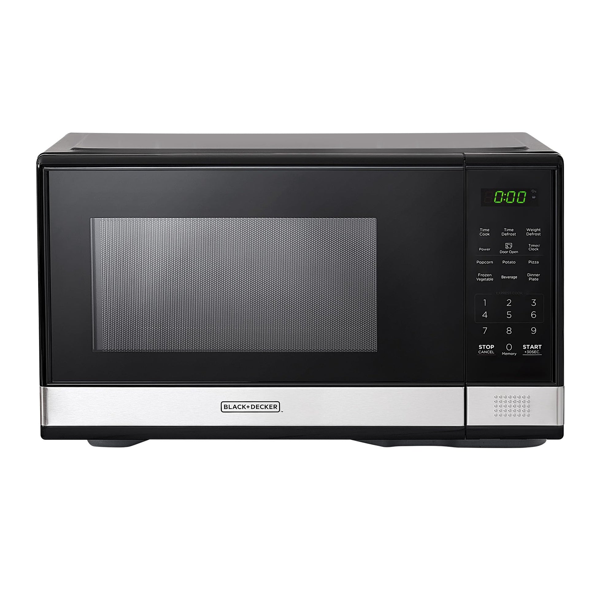 BLACK+DECKER Microwave Oven, 1.1 Cu.ft 900W Digital Stainless Steel BLACK+DECKER