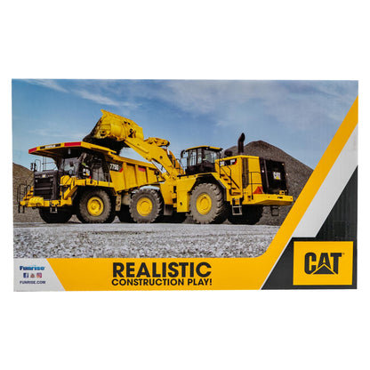 Cat Construction Toys, Steel Excavator 20" - Real Steel Body, Working Metal Bucket & Treads, Ergonomic Handles, Heavy-Duty Construction Vehicle for Indoor/Outdoor Play, Kids Ages 3 + CAT