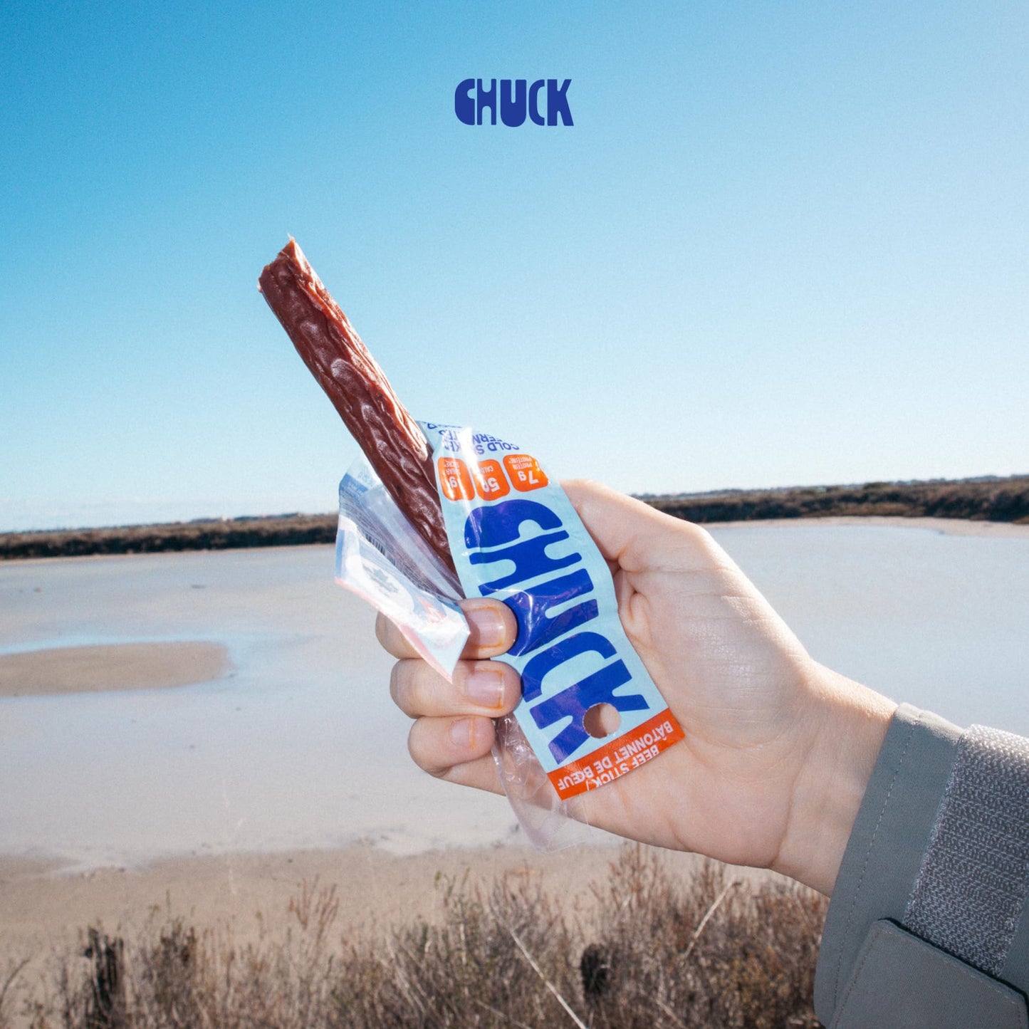 CHUCK Grass-Fed Beef Sticks - Family-Friendly Snack - 7g Protein Per Stick, Keto & Paleo, Gluten-Free, Low Sugar, Canadian Made, Non-GMO - 10 Pack