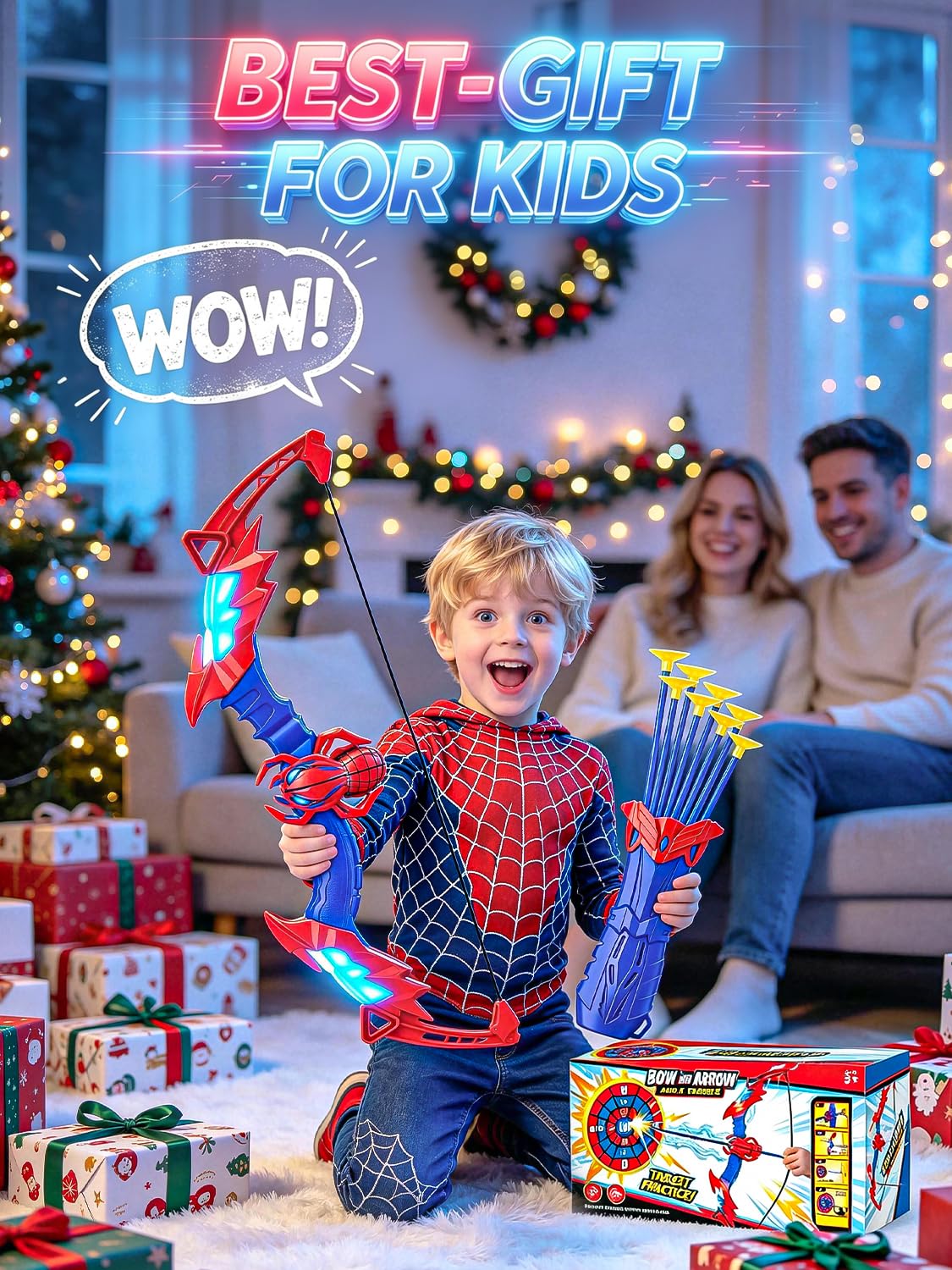 Spider Bow and Arrow Set for Kids Age 3+, Indoor & Outdoor Archery Set Toys 🍁 All In One Marketplace Canada