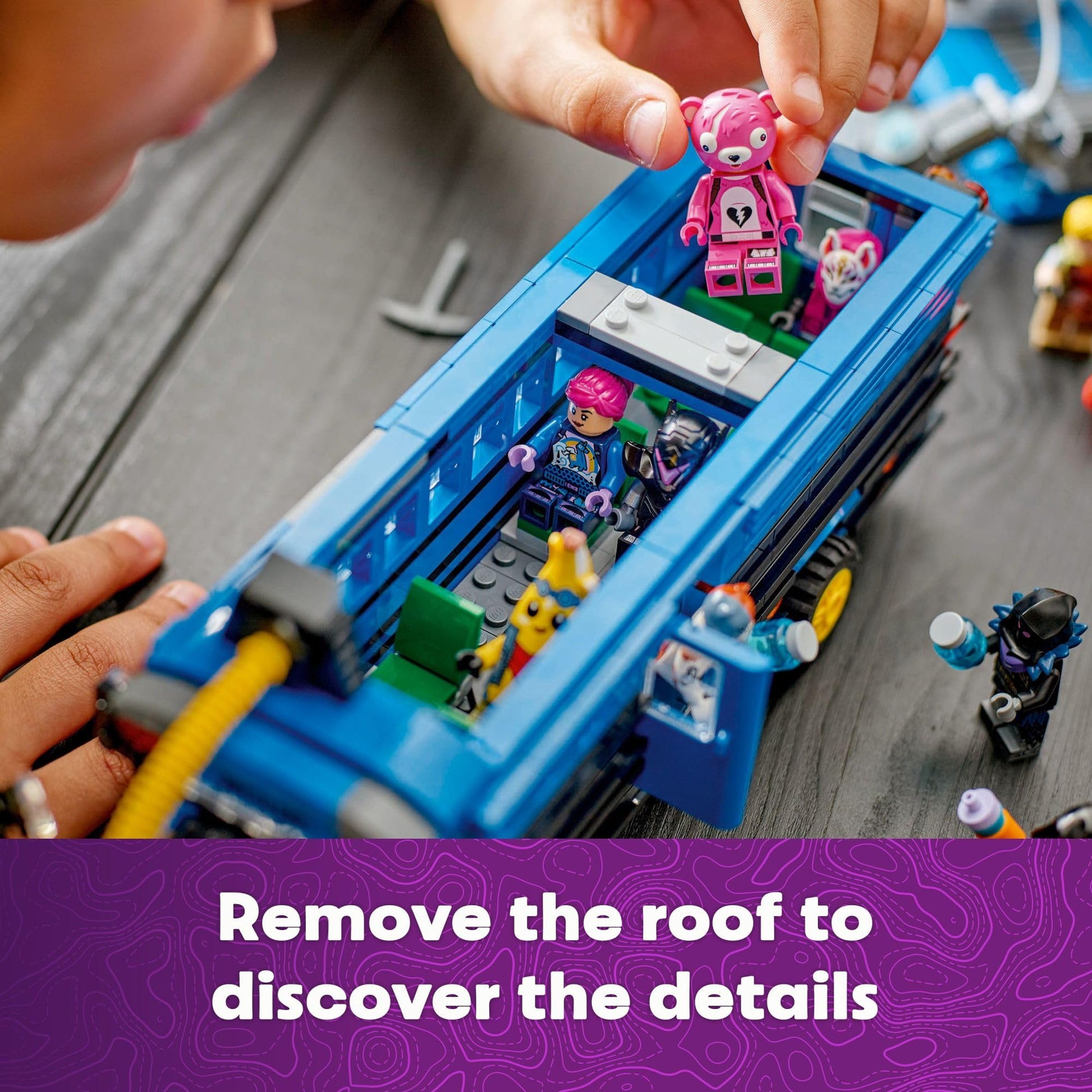LEGO Fortnite Battle Bus Building Toy - Collectible Fortnite Toy for Kids, Boys & Girls, Ages 10+ - Pretend Play Set with 9 Minifigures from Video Game - Gift for Birthdays - 77073