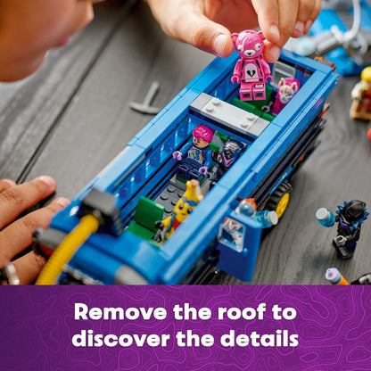 LEGO Fortnite Battle Bus Building Toy - Collectible Fortnite Toy for Kids, Boys & Girls, Ages 10+ - Pretend Play Set with 9 Minifigures from Video Game - Gift for Birthdays - 77073