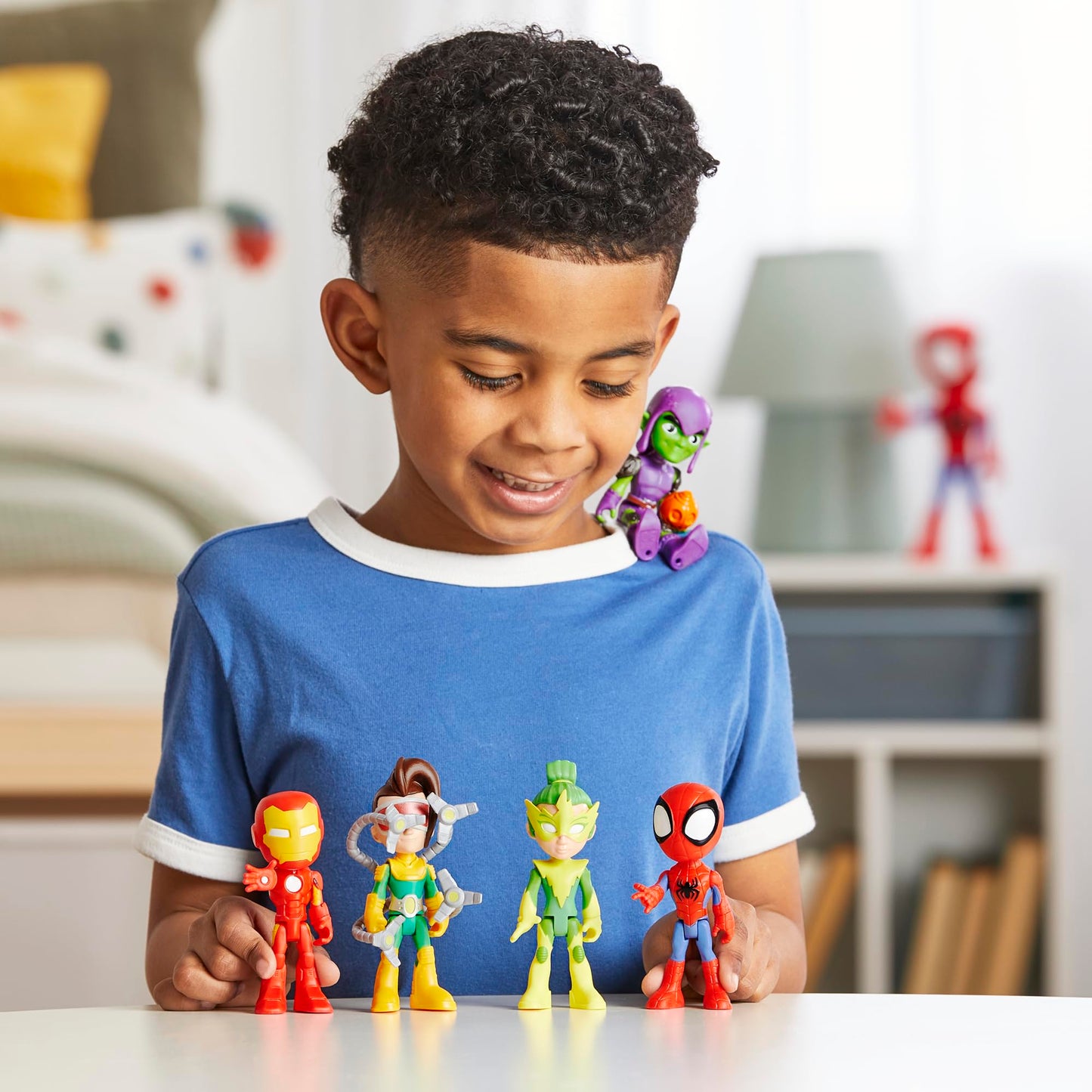 Marvel Spidey and His Amazing Friends, Friends & Foes Pack, 5 Action Figures, 4-Inch, Preschool Super Hero Toys for Kids Ages 3 and Up, Amazon Exclusive Hasbro