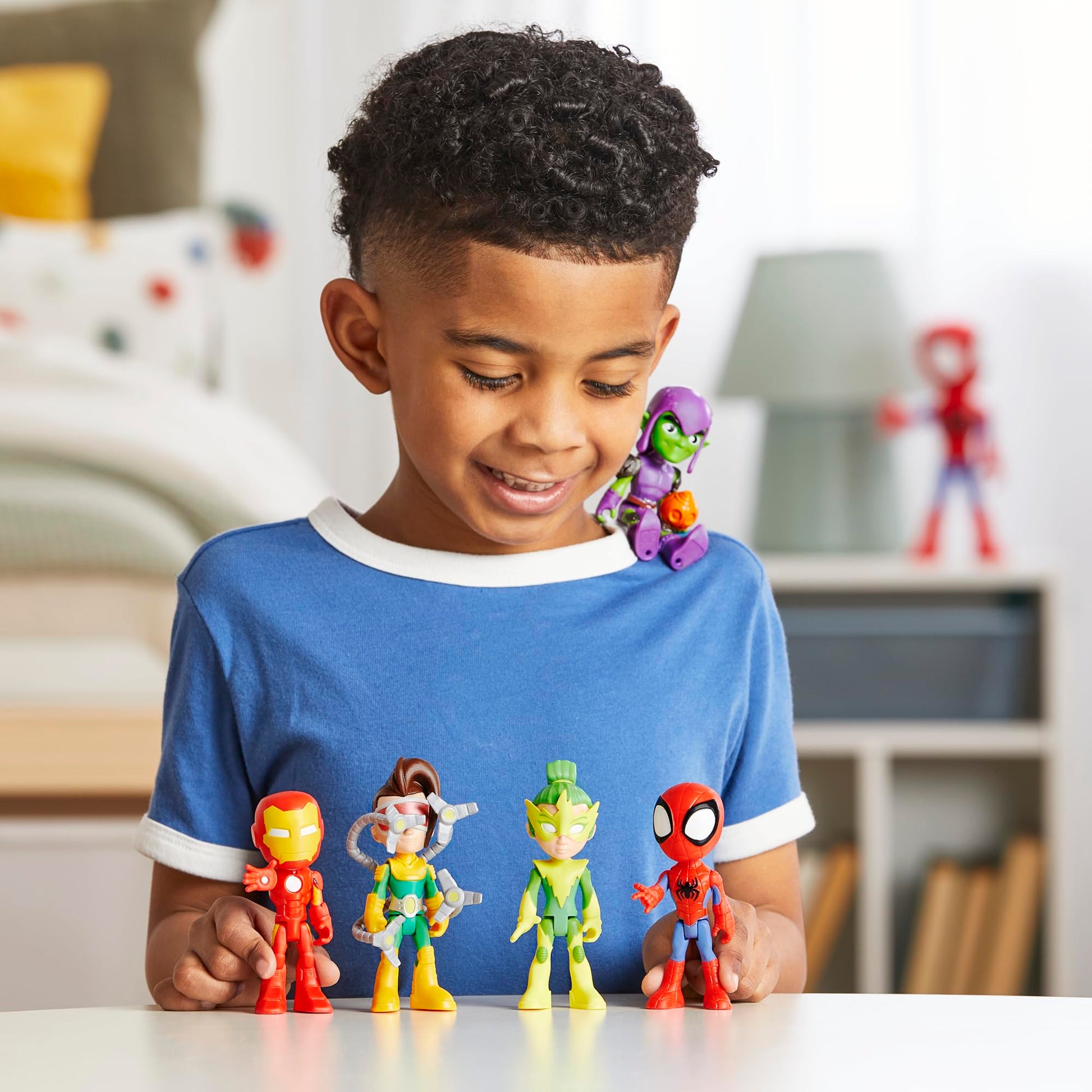 Marvel Spidey and His Amazing Friends, Friends & Foes Pack, 5 Action Figures, 4-Inch, Preschool Super Hero Toys for Kids Ages 3 and Up, Amazon Exclusive Hasbro