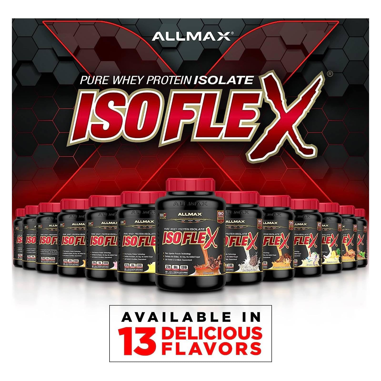 ALLMAX ISOFLEX 100% Whey Protein Isolate - Vanilla - 5 lb