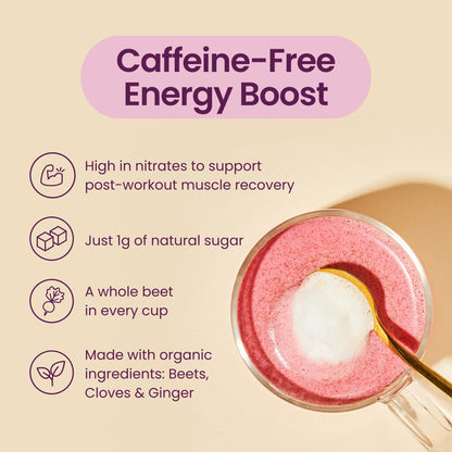 Blume Superfoods Latte - Beetroot Powder, Energy Boosting, Organic Beet Powder, Clove, Cinnamon, Ginger - Vegan, Gluten-Free - 25 Servings -Canadian Brand - As Seen on Dragons' Den Blume