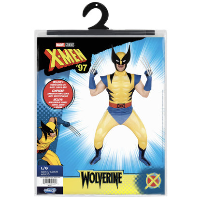 MARVEL Wolverine Official Adult Deluxe Zentai Halloween Costume-Deluxe Spandex Suit with Gloves X-Large