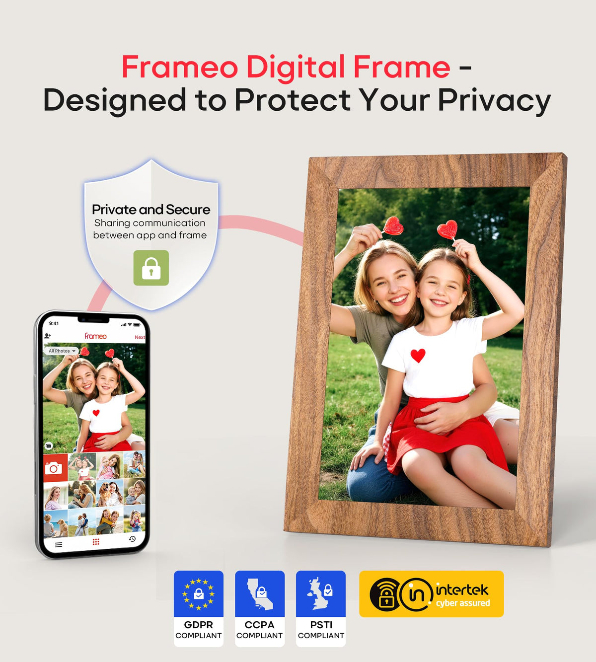 Frameo 10.1" Digital Picture Frame, 32GB Memory WiFi Electronic Photo Frame 🍁 All In One Marketplace Canada
