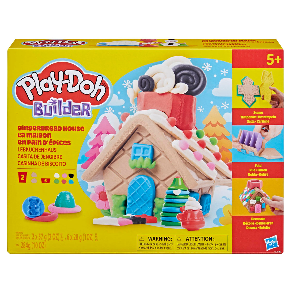 Play-Doh Builder Mini Gingerbread House, Arts & Crafts Toy Building Kit, Multi-Season Set with 8 Play-Doh Cans for Kids Ages 5+ (Amazon Exclusive) 🍁 All In One Marketplace Canada