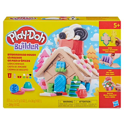 Play-Doh Builder Mini Gingerbread House, Arts & Crafts Toy Building Kit, Multi-Season Set with 8 Play-Doh Cans for Kids Ages 5+ (Amazon Exclusive) 🍁 All In One Marketplace Canada
